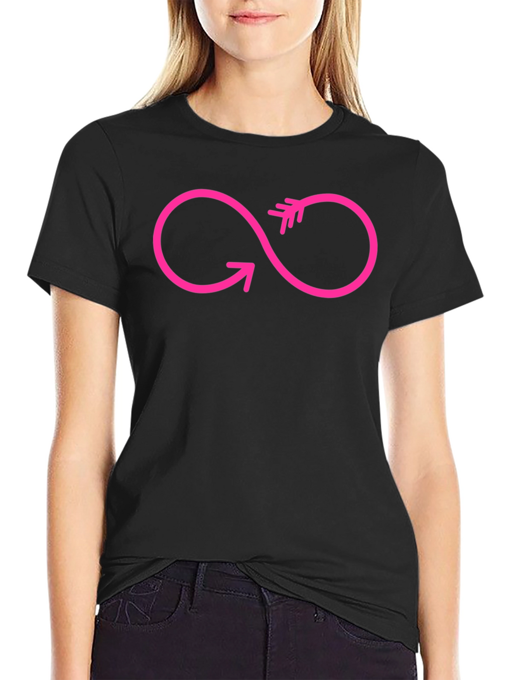 Infinity Arrow Graphic T-Shirt - Modern Style