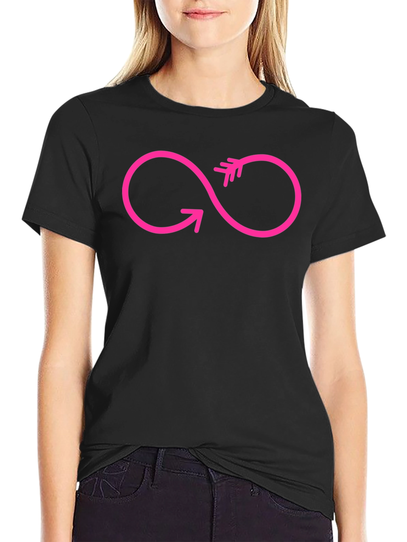 Infinity Arrow Graphic T-Shirt - Modern Style