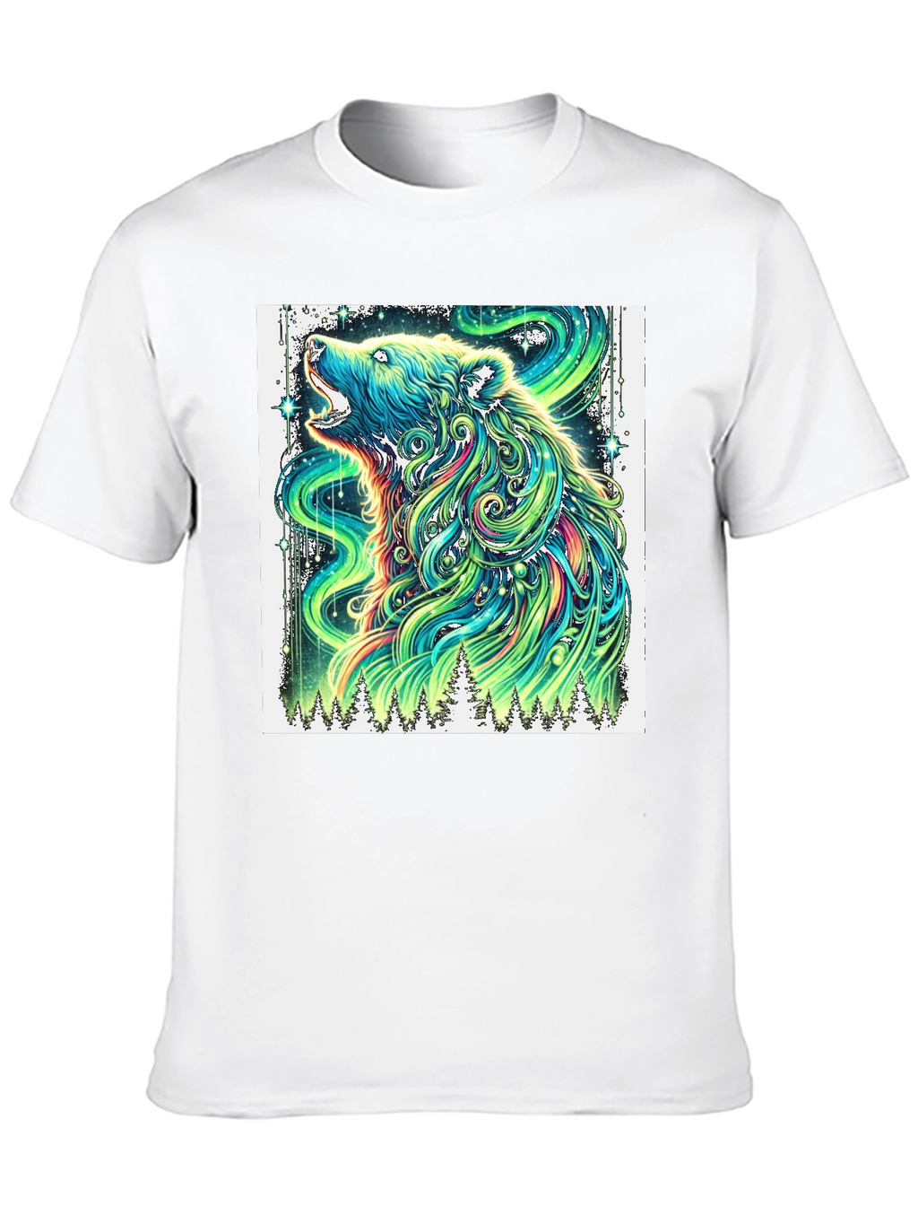 Aurora Bear Graphic Tee - Mens Black T-Shirt