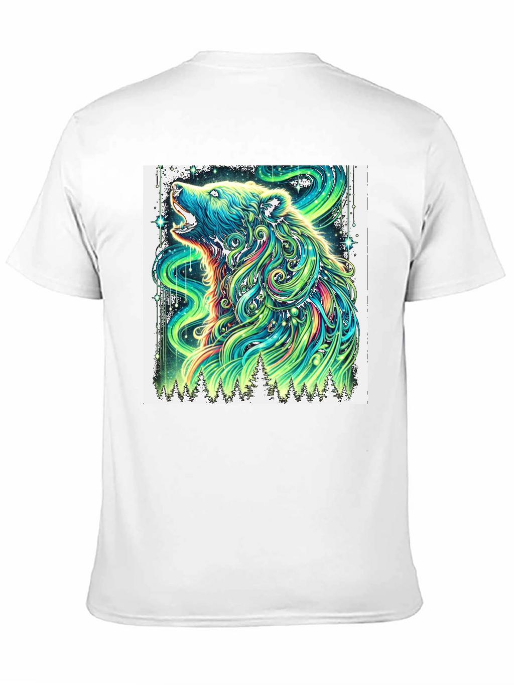 Aurora Bear Graphic Tee - Mens Black T-Shirt