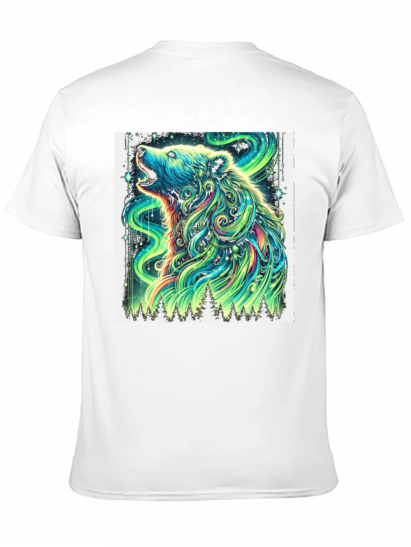 Aurora Bear Graphic Tee - Mens Black T-Shirt