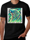Aurora Bear Graphic Tee - Mens Black T-Shirt