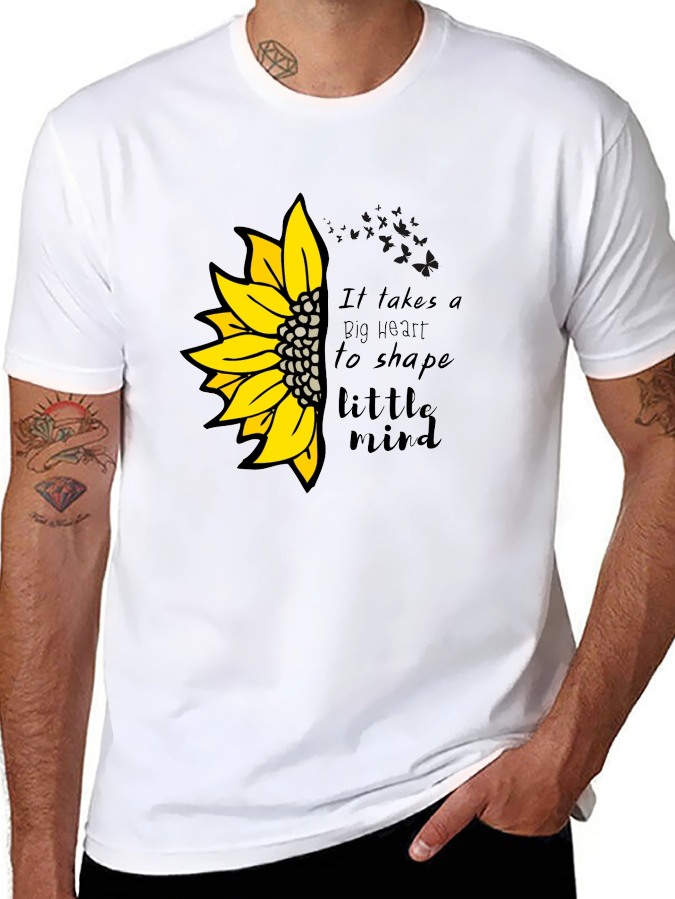 Sunflower Teacher Heart T-Shirt