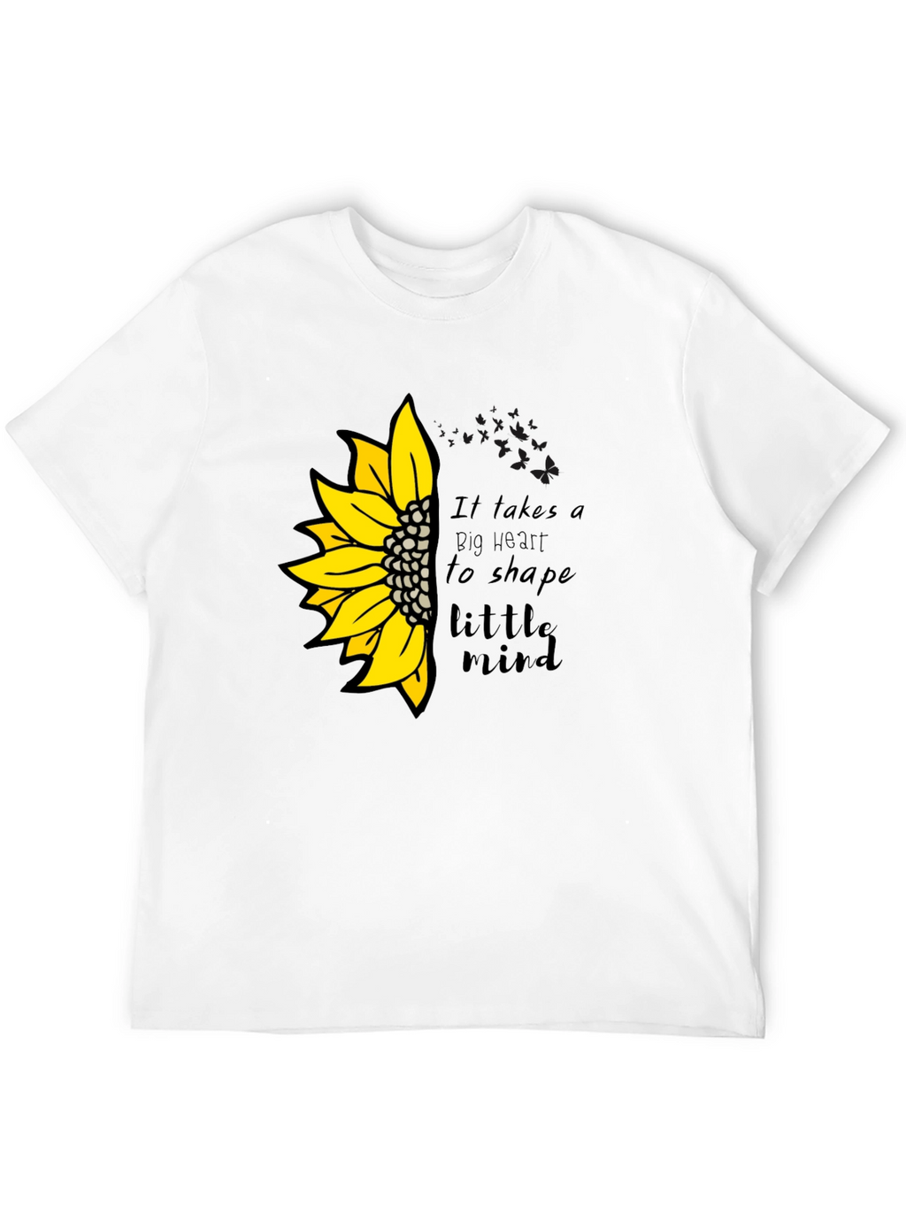 Sunflower Teacher Heart T-Shirt