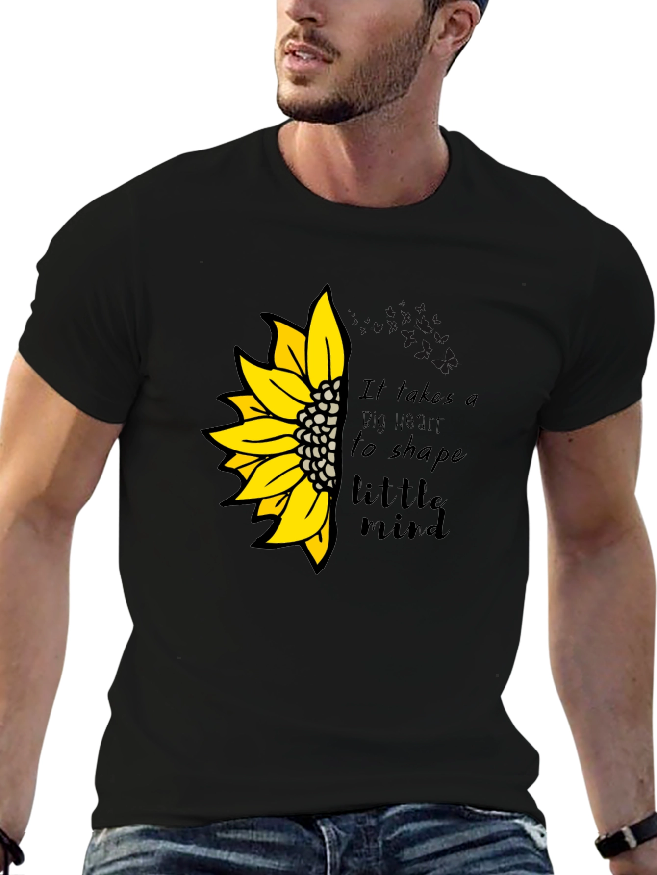 Sunflower Teacher Heart T-Shirt