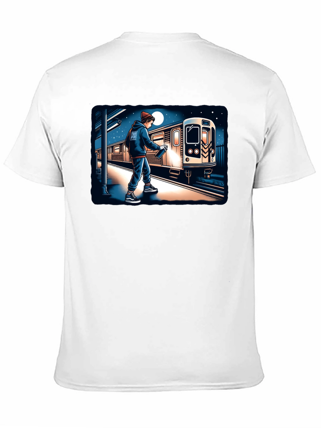 Urban Art Tee: Graffiti Train Design