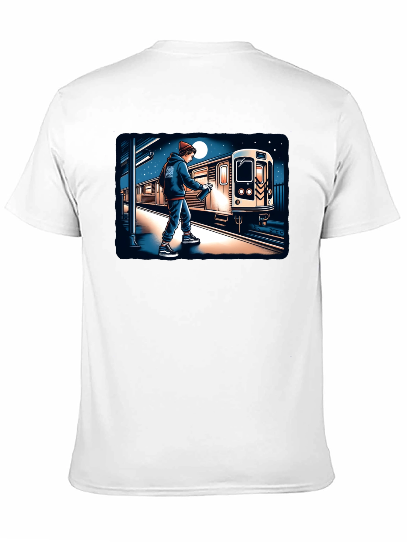 Urban Art Tee: Graffiti Train Design