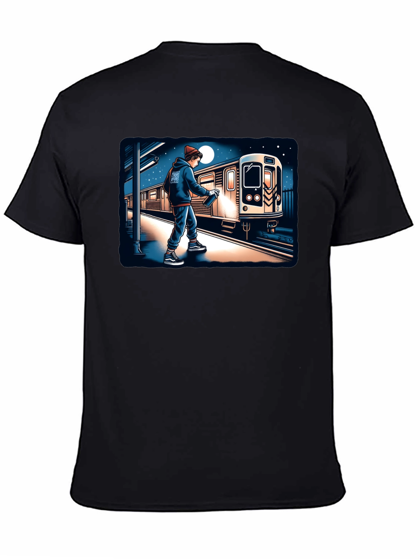 Urban Art Tee: Graffiti Train Design