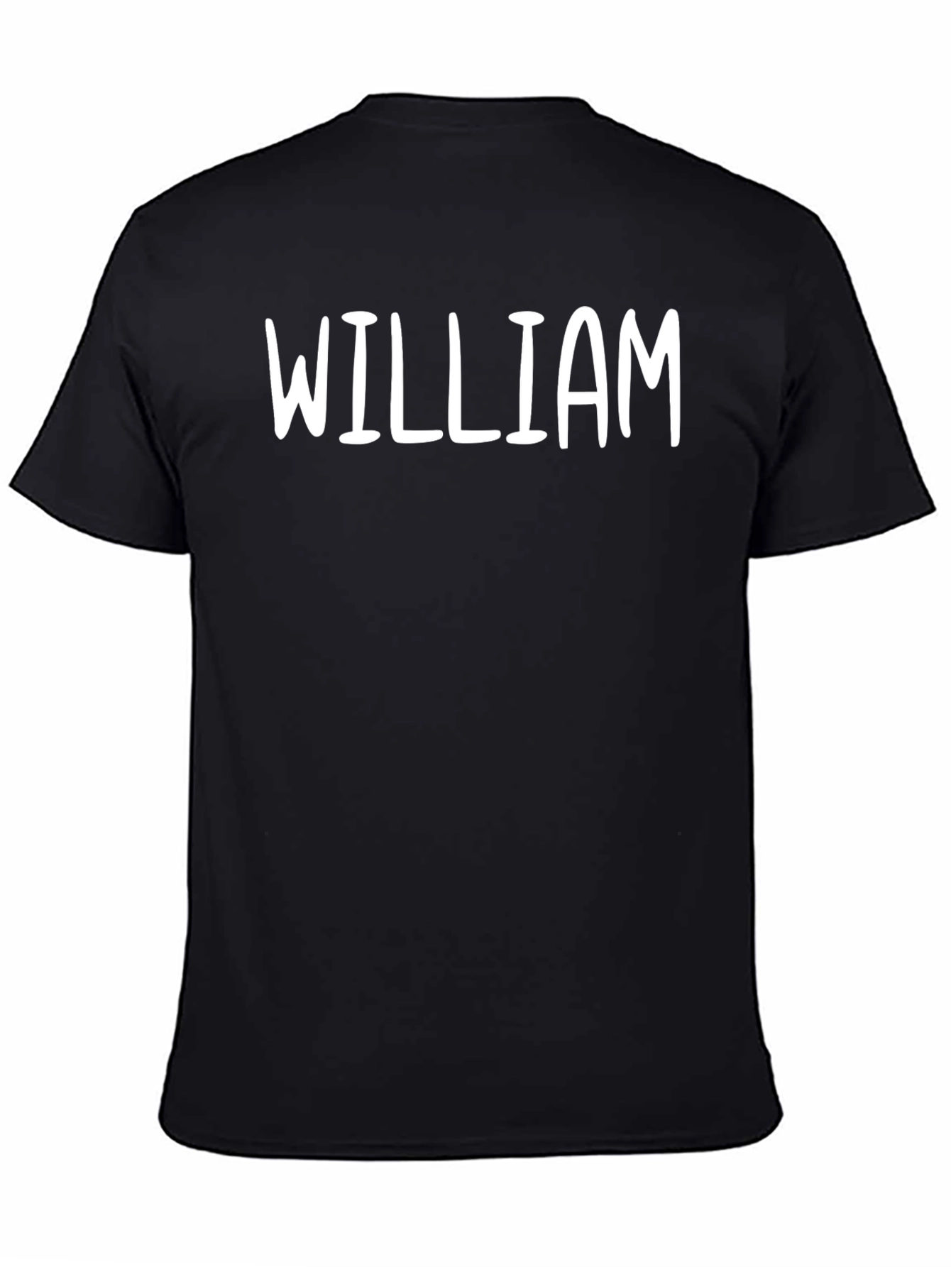 Personalized William Graphic T-Shirt - Black
