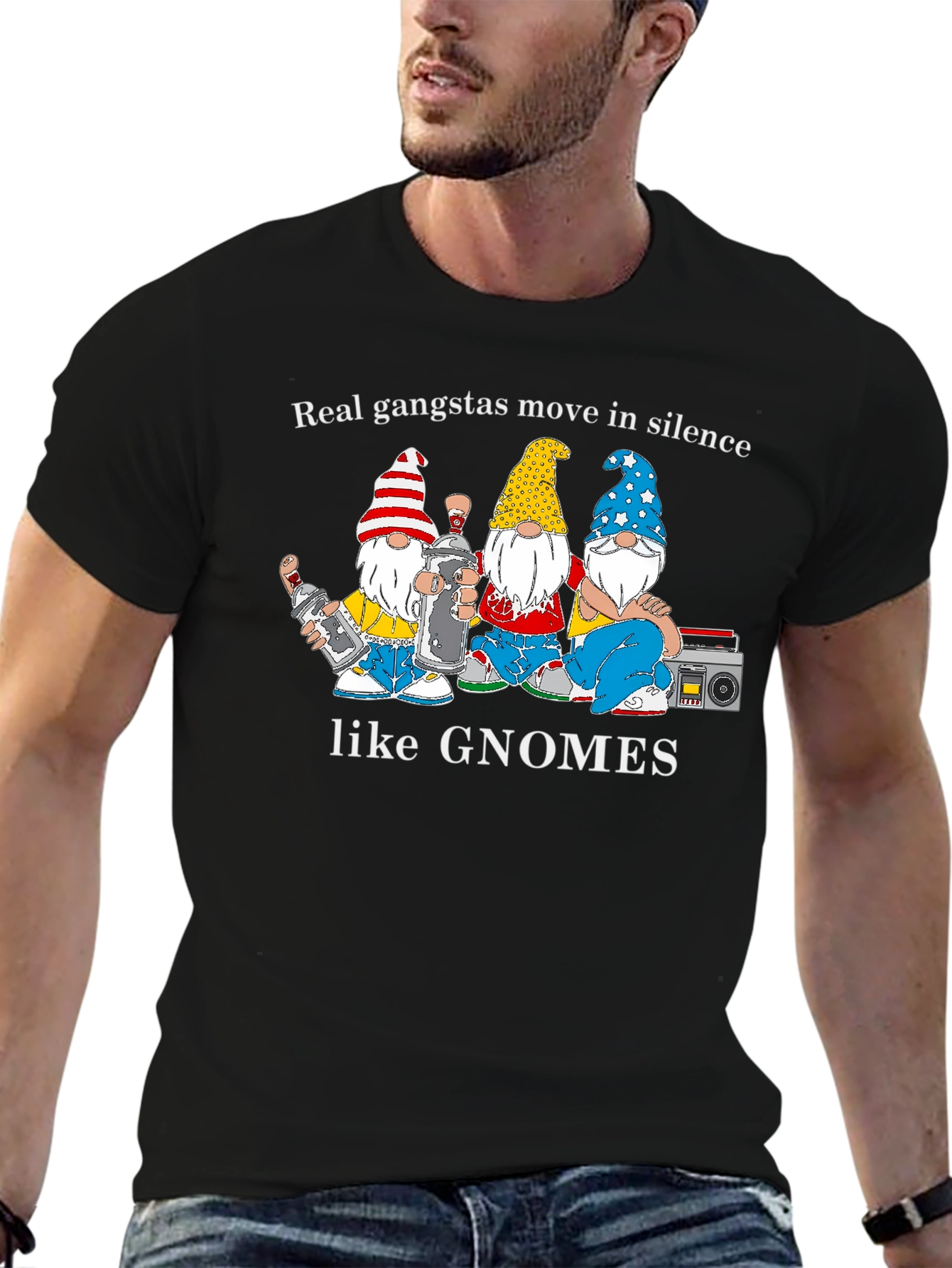 Gangsta Gnome Graphic T-Shirt