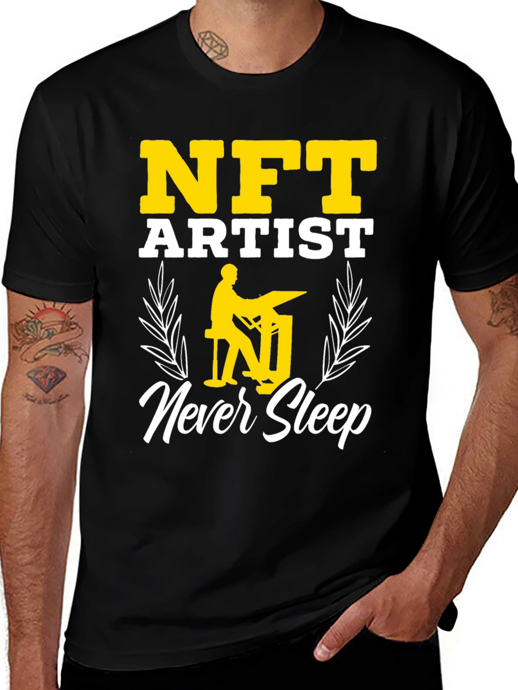 NFT Artist Never Sleep Graphic Tee