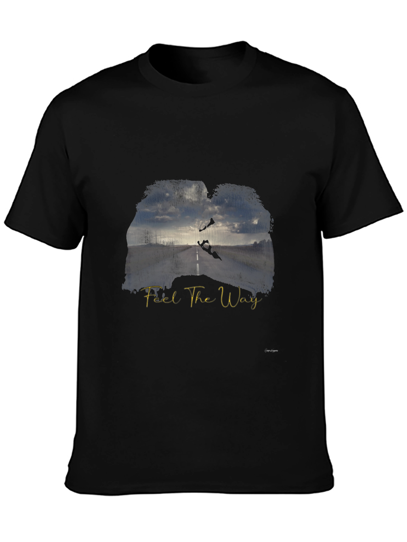 Feel The Way Graphic Tee - Mens Black T-Shirt