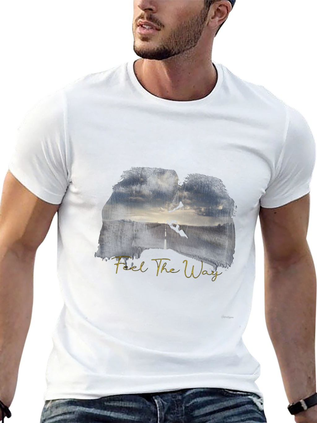Feel The Way Graphic Tee - Mens Black T-Shirt