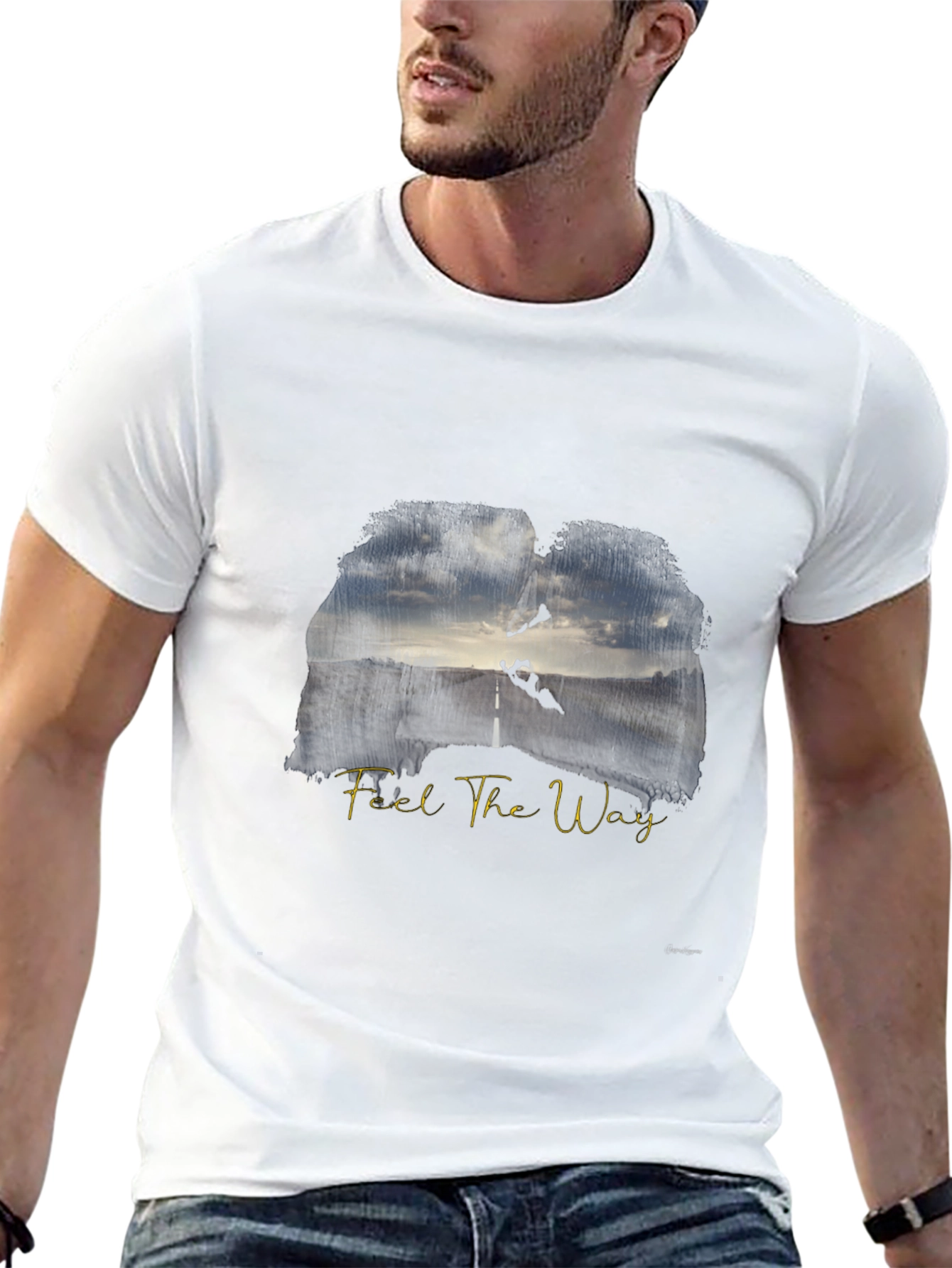 Feel The Way Graphic Tee - Mens Black T-Shirt