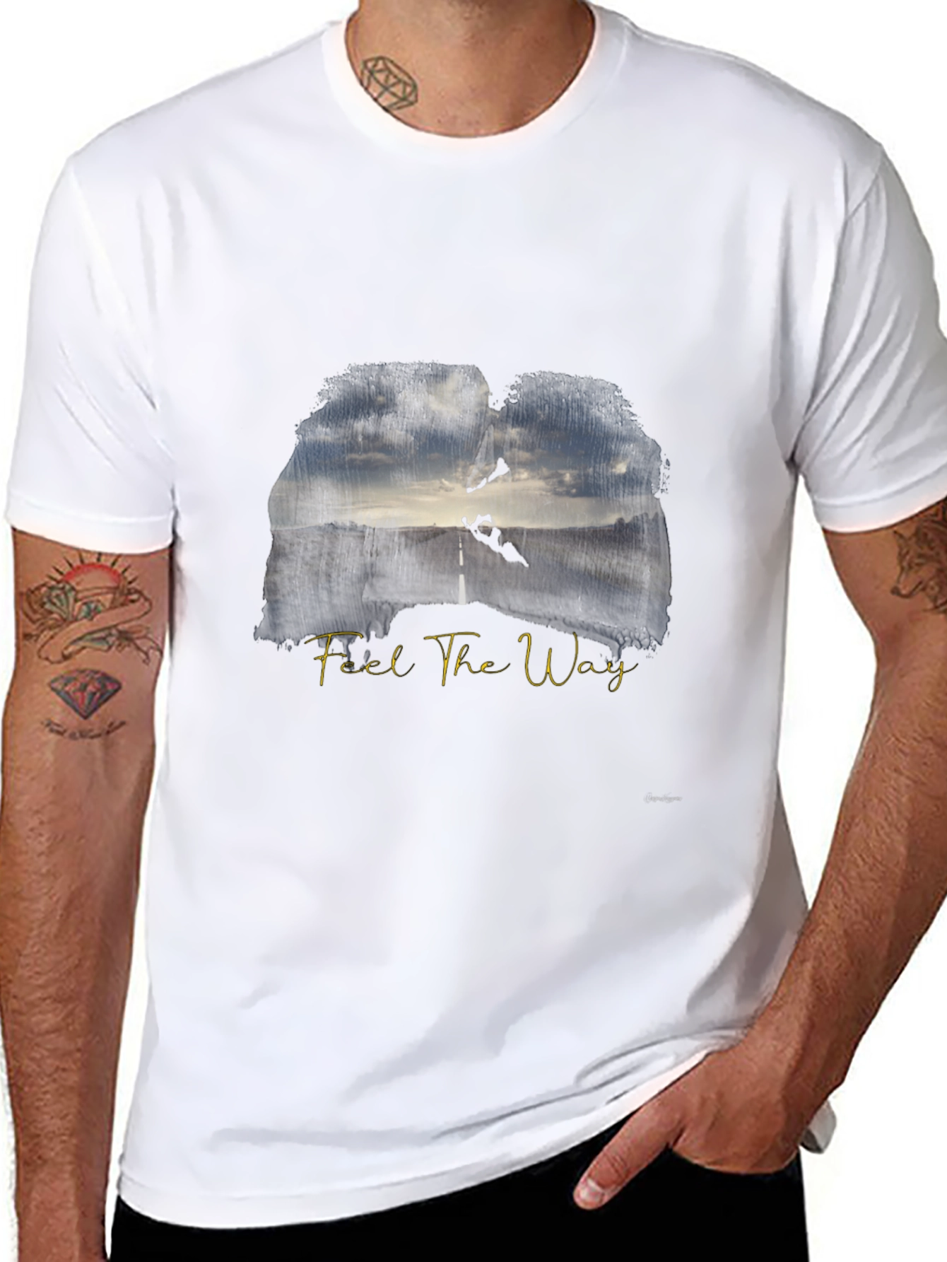 Feel The Way Graphic Tee - Mens Black T-Shirt