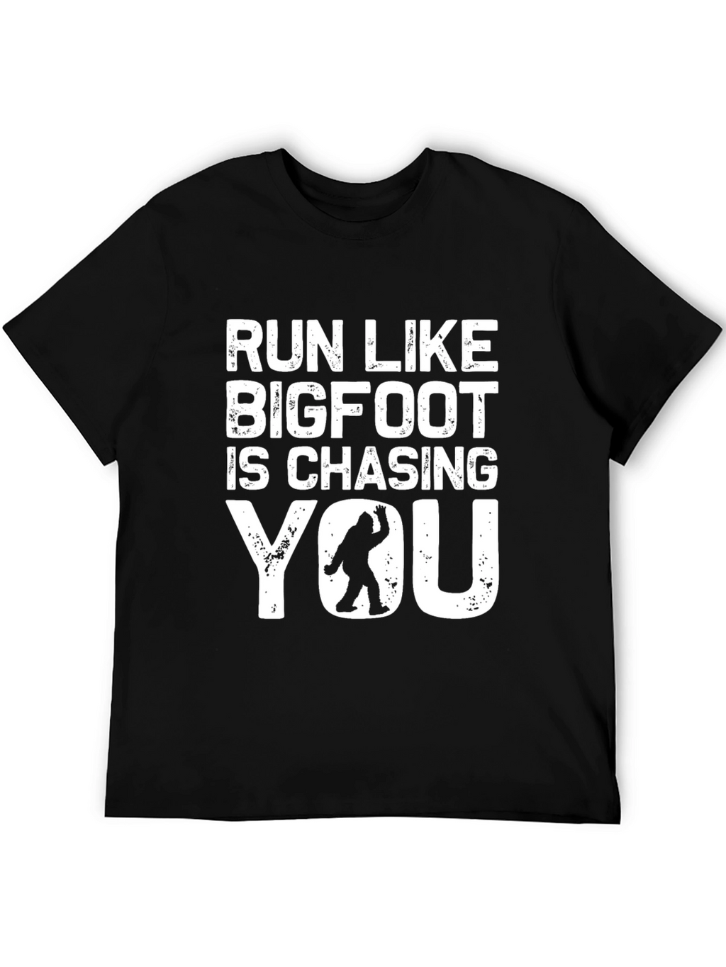 Run Like Bigfoot T-Shirt - Funny Sasquatch Tee