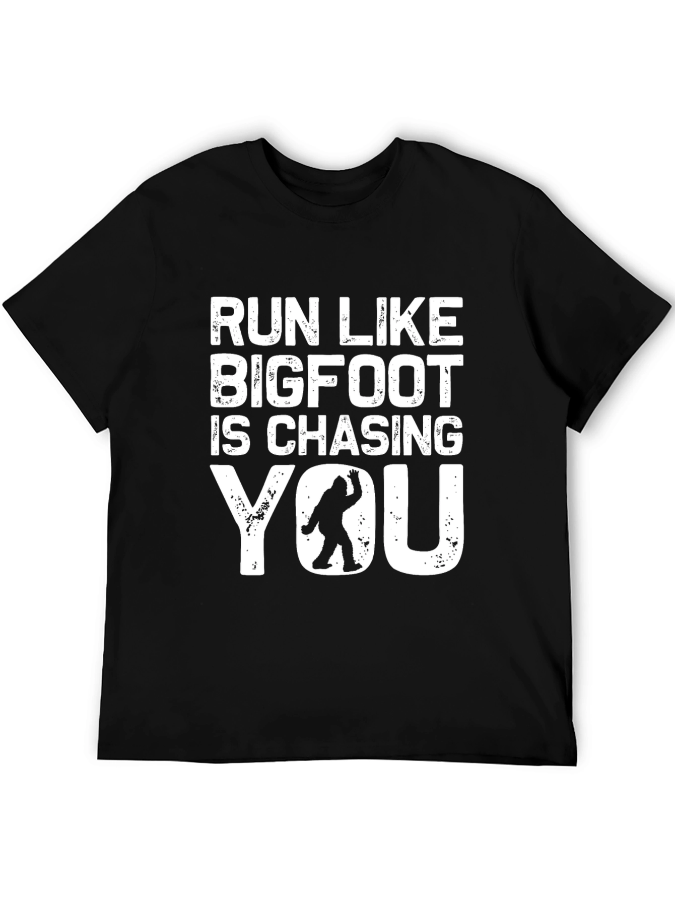 Run Like Bigfoot T-Shirt - Funny Sasquatch Tee