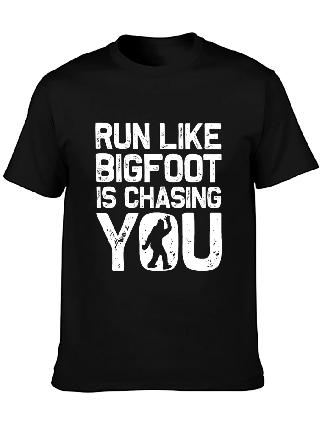 Run Like Bigfoot T-Shirt - Funny Sasquatch Tee