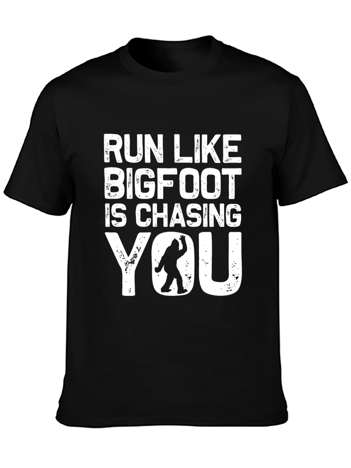 Run Like Bigfoot T-Shirt - Funny Sasquatch Tee