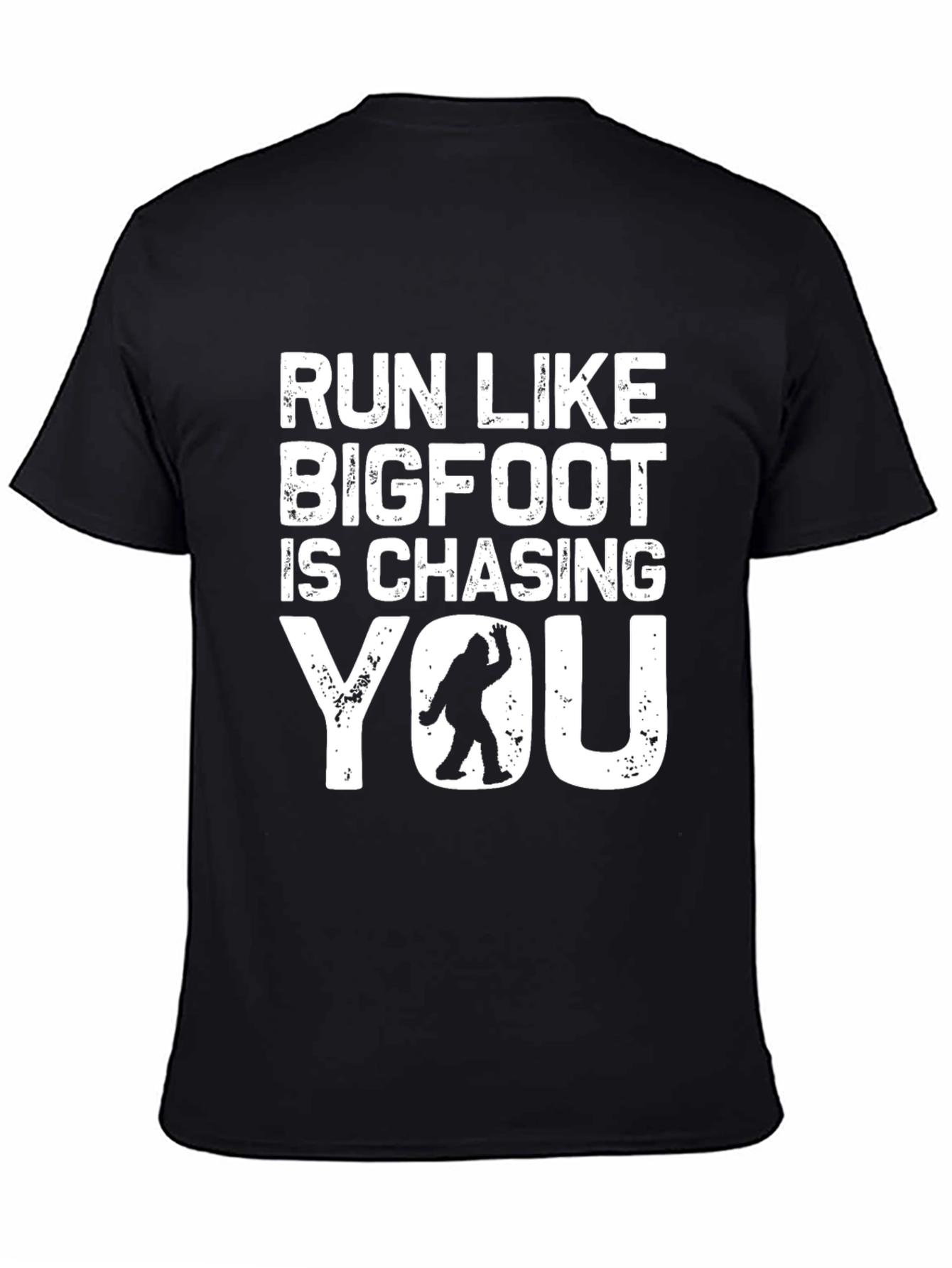 Run Like Bigfoot T-Shirt - Funny Sasquatch Tee