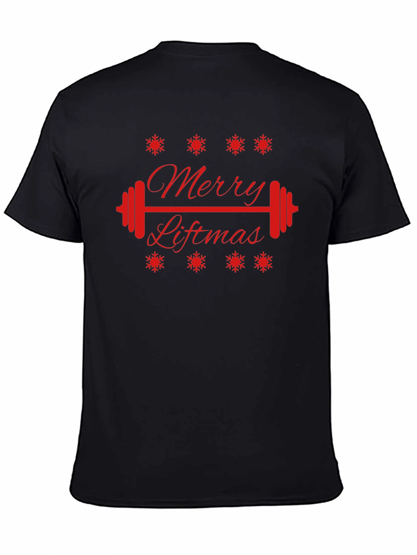 Merry Liftmas Black T-Shirt - Holiday Fitness