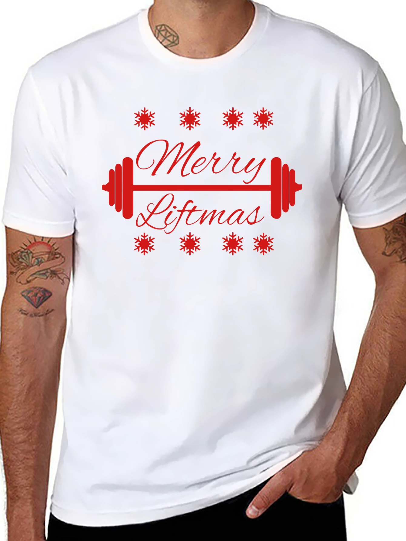 Merry Liftmas Black T-Shirt - Holiday Fitness