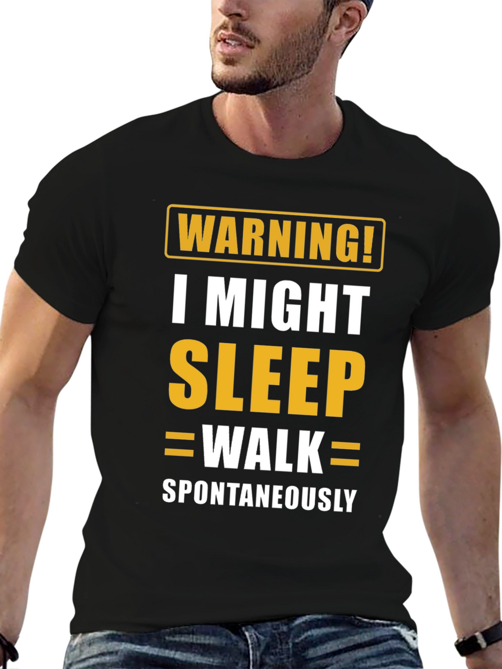 Warning Sleepwalk T-Shirt - Funny Sleepwalking Tee