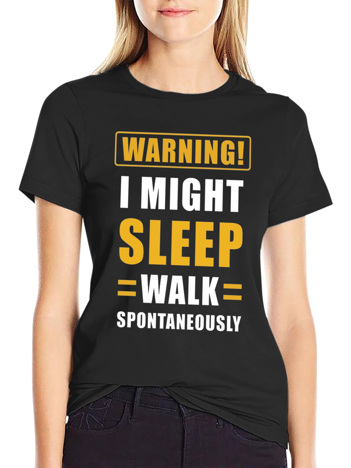 Warning Sleepwalk T-Shirt - Funny Sleepwalking Tee