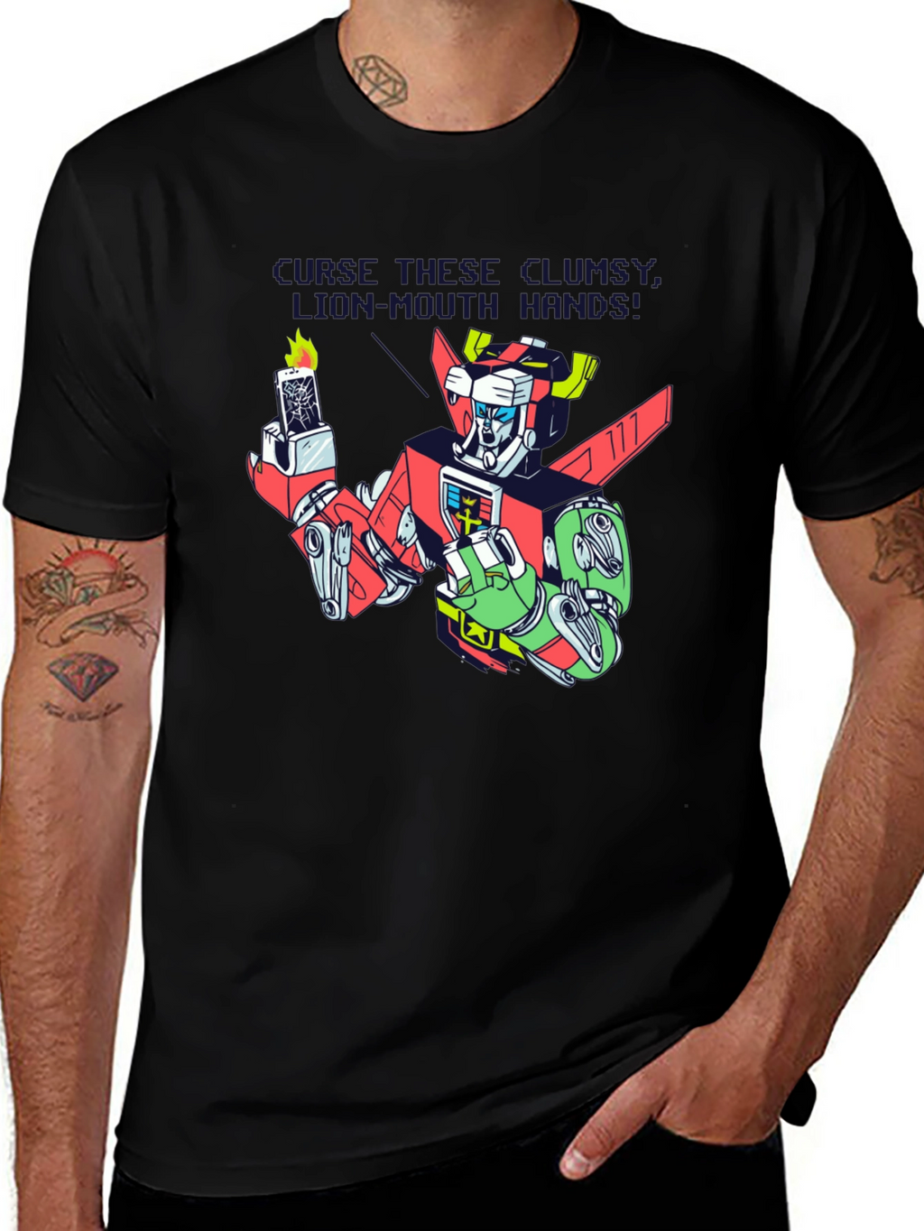 Voltron Clumsy Hands Graphic T-Shirt