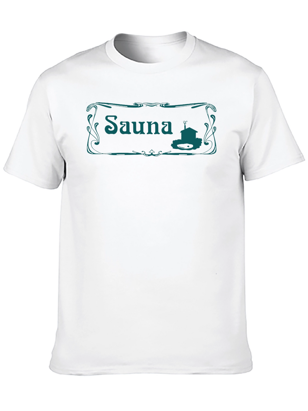Sauna T-Shirt - Black Crew Neck Tee