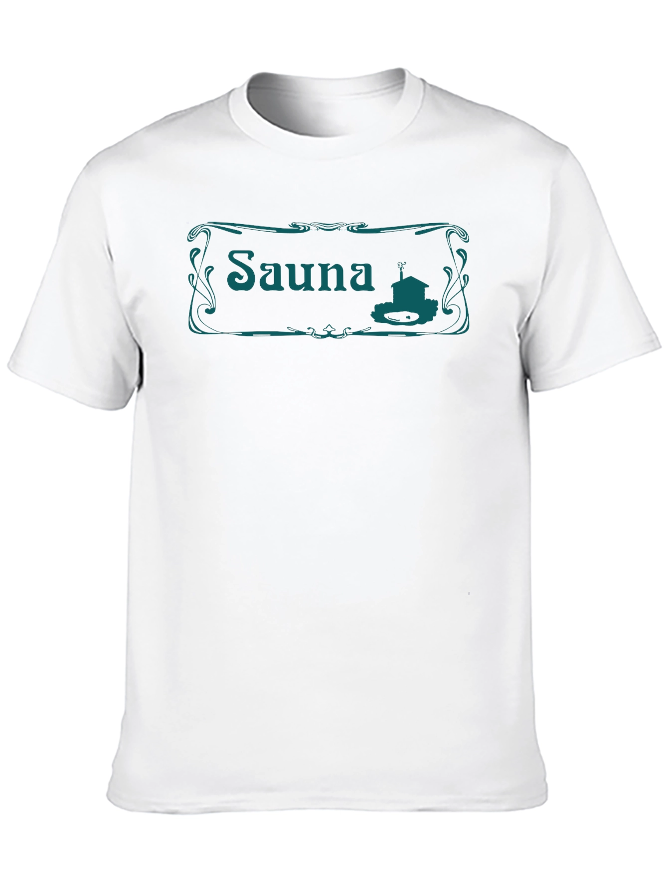 Sauna T-Shirt - Black Crew Neck Tee
