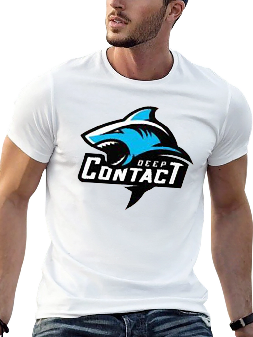 Deep Contact Shark Graphic T-Shirt