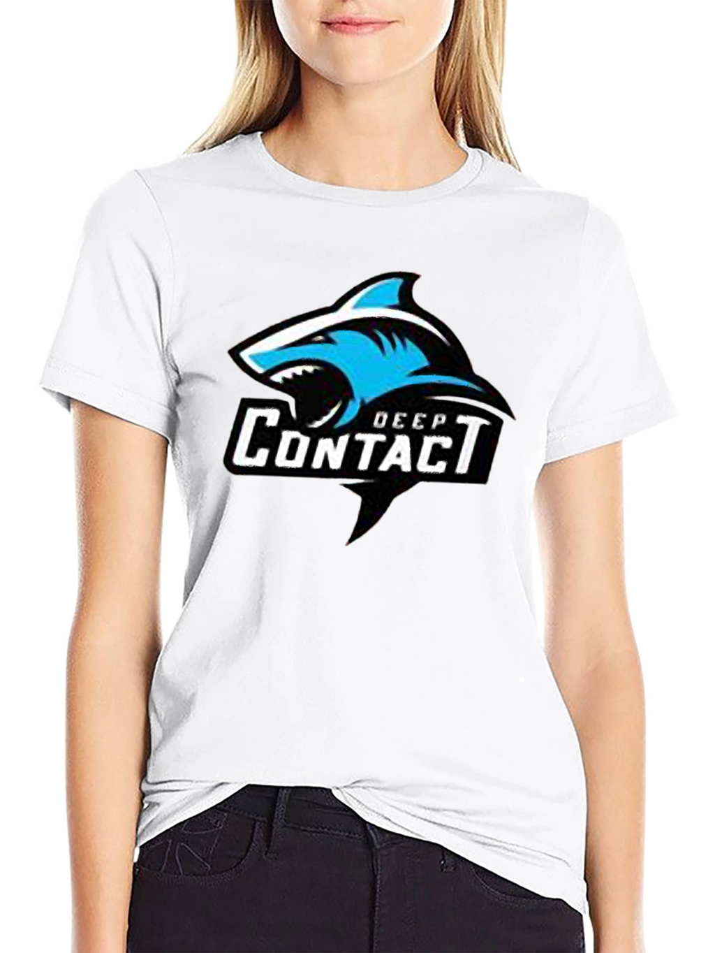 Deep Contact Shark Graphic T-Shirt