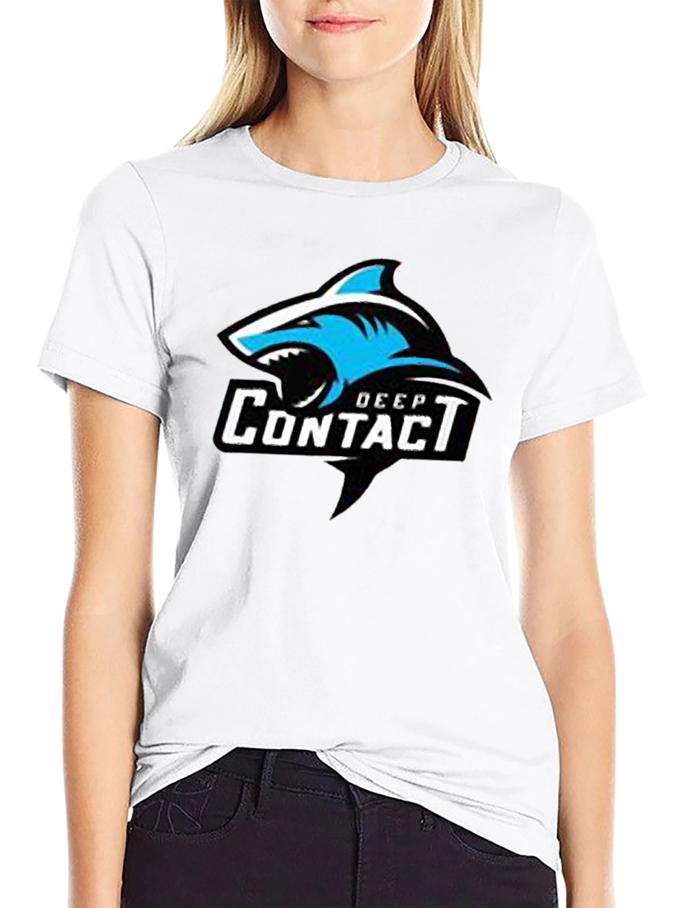 Deep Contact Shark Graphic T-Shirt