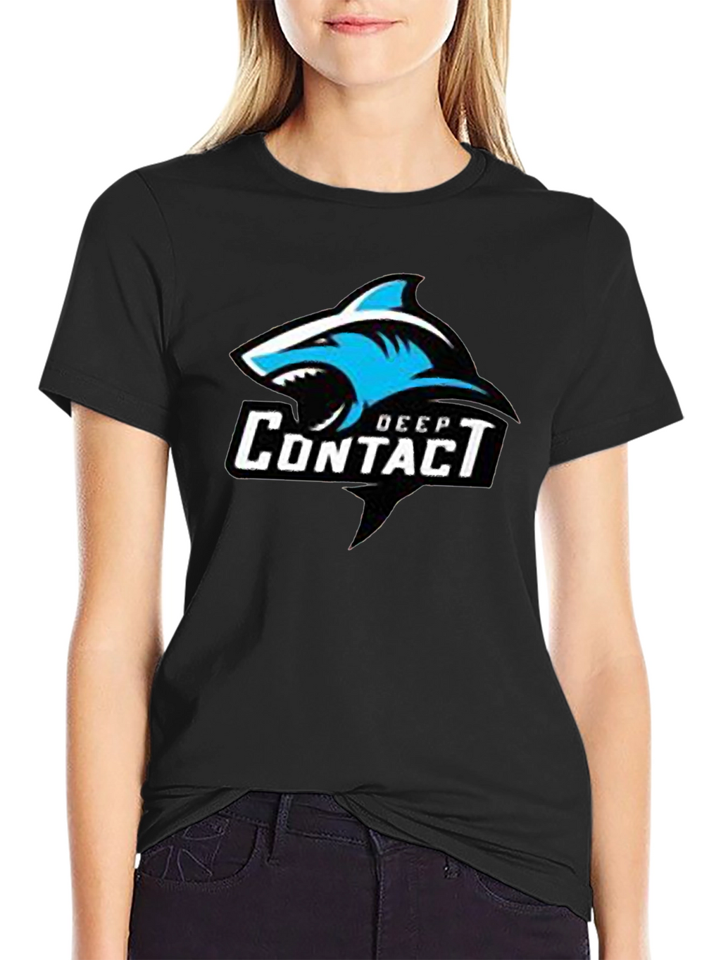 Deep Contact Shark Graphic T-Shirt