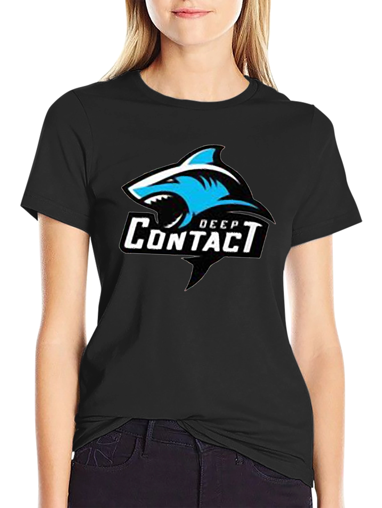Deep Contact Shark Graphic T-Shirt