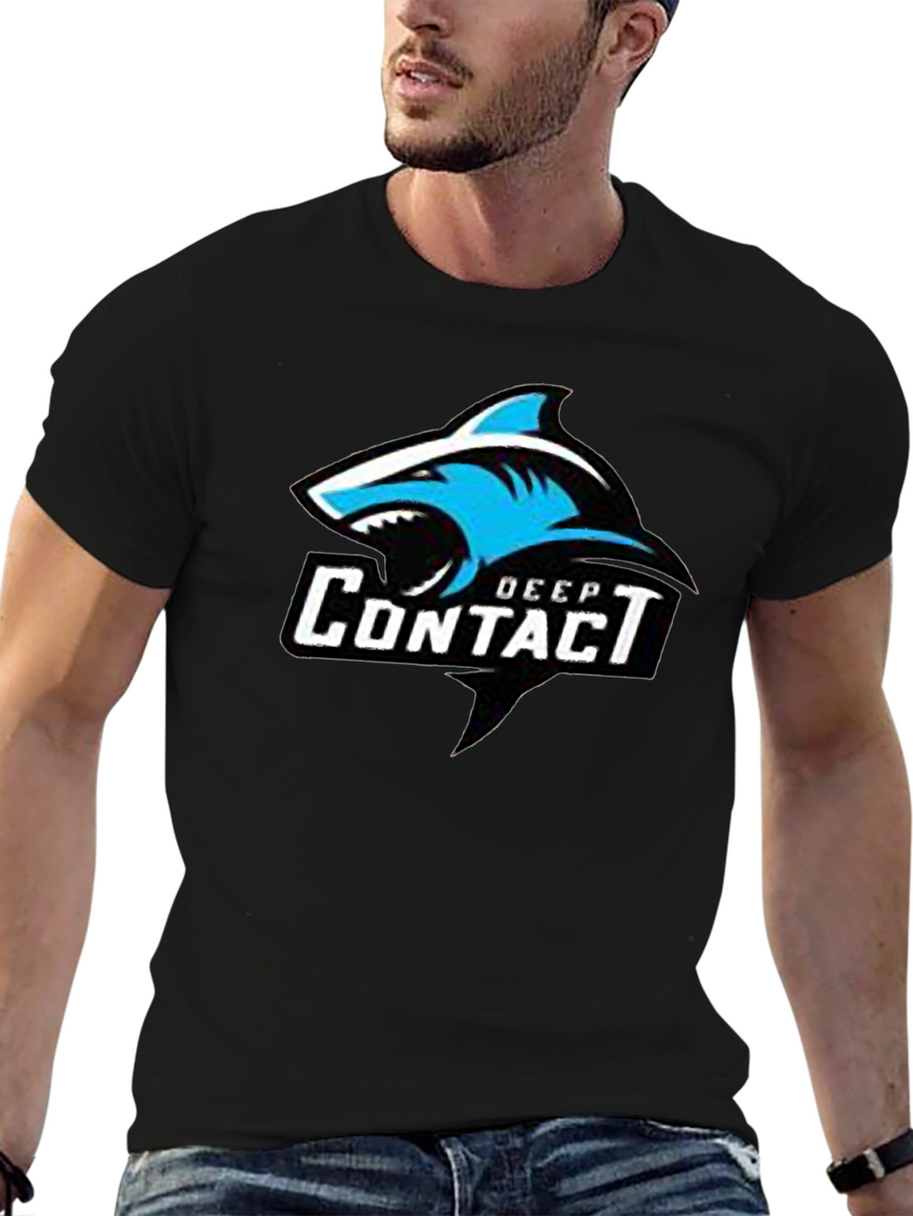Deep Contact Shark Graphic T-Shirt