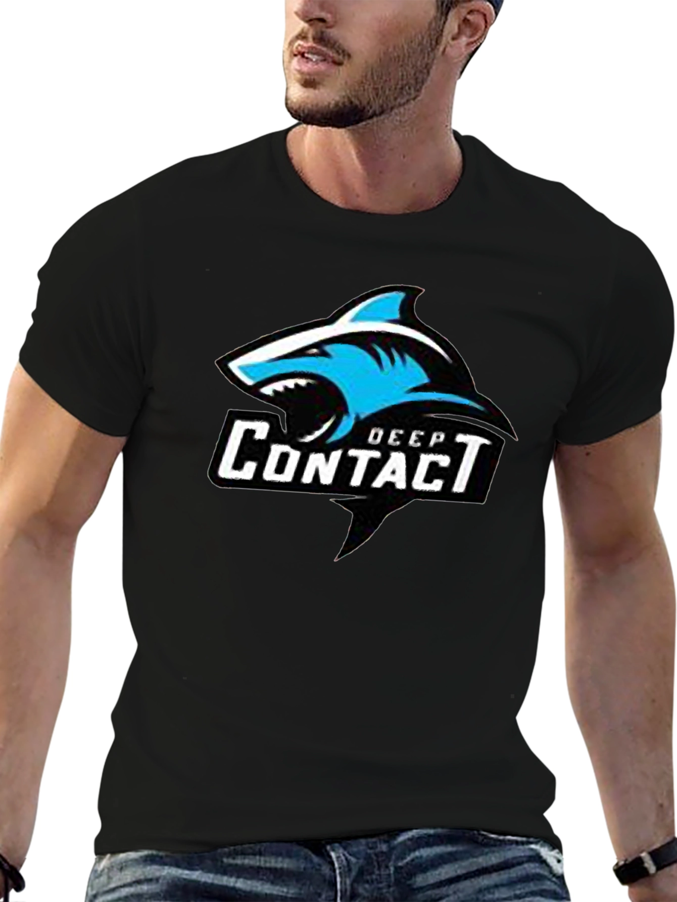 Deep Contact Shark Graphic T-Shirt