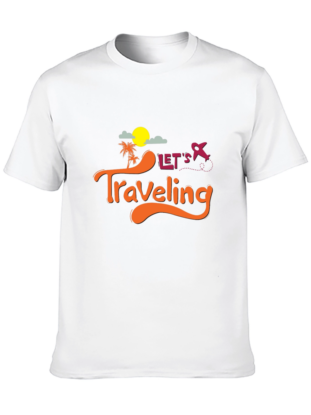 Lets Traveling Black T-Shirt