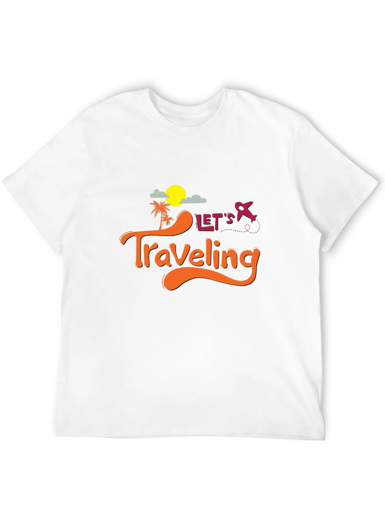 Lets Traveling Black T-Shirt
