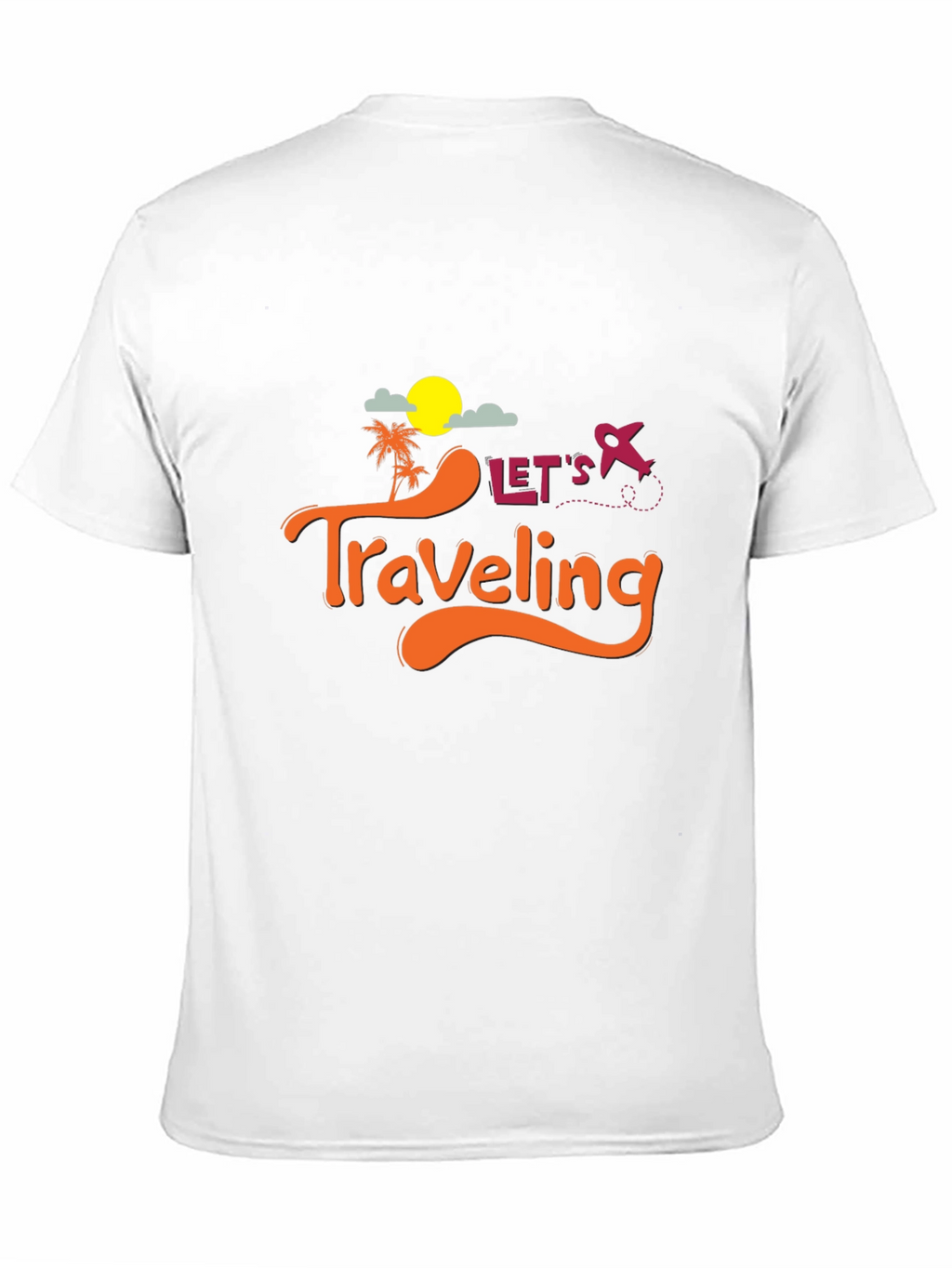 Lets Traveling Black T-Shirt