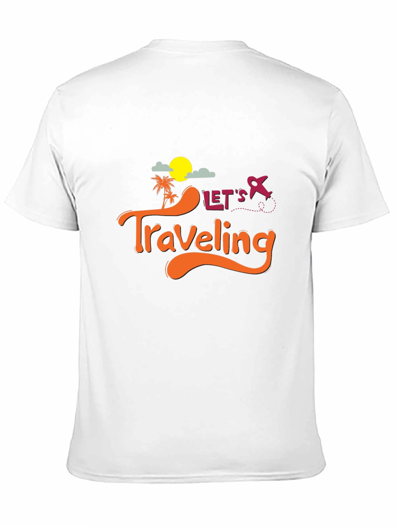 Lets Traveling Black T-Shirt