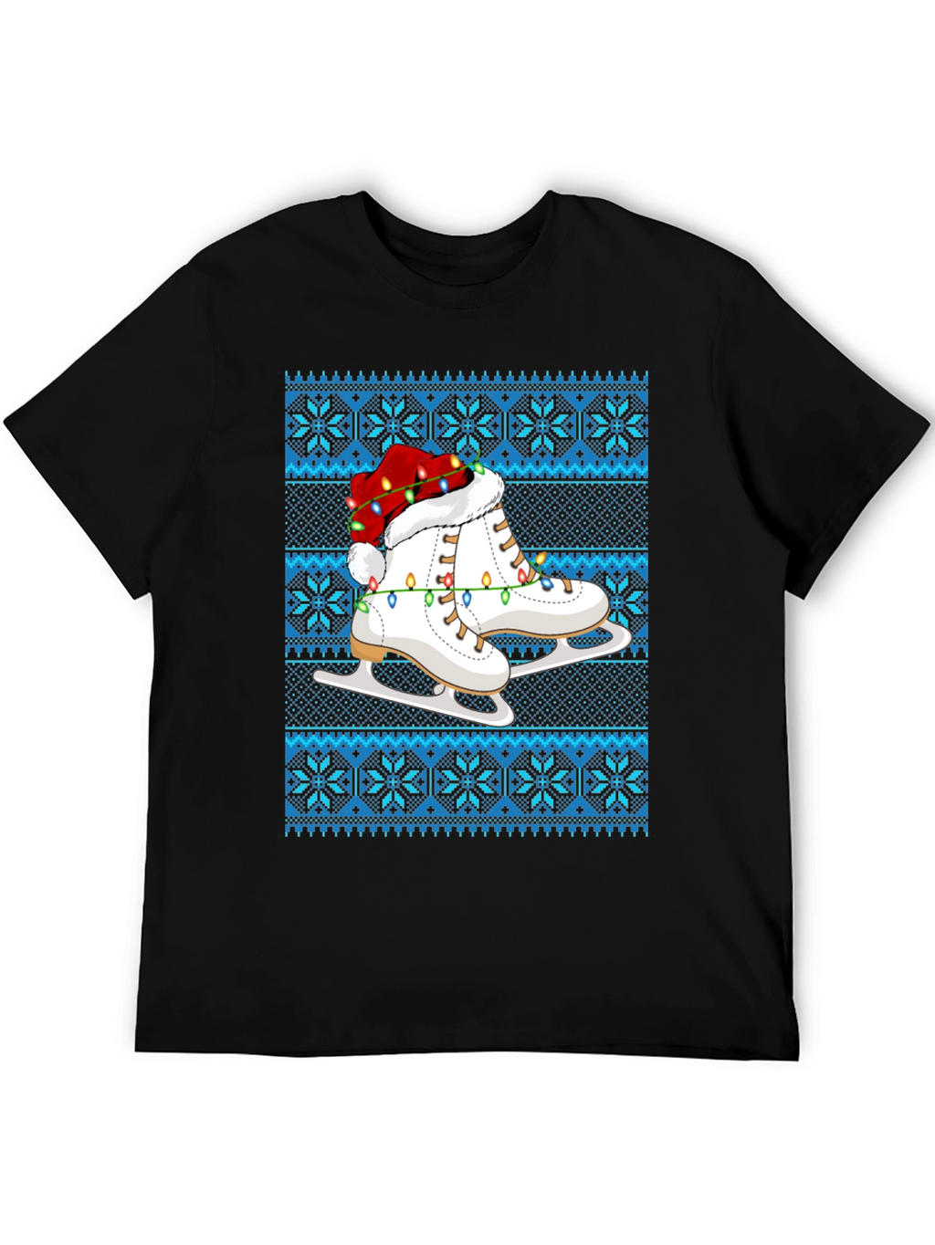 Festive Ice Skate Christmas T-Shirt