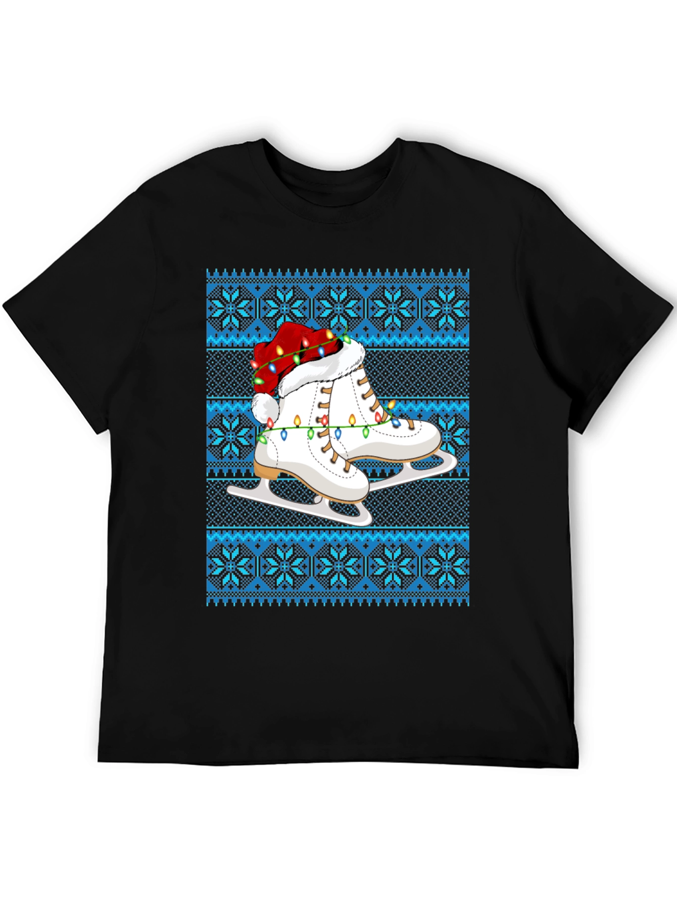 Festive Ice Skate Christmas T-Shirt