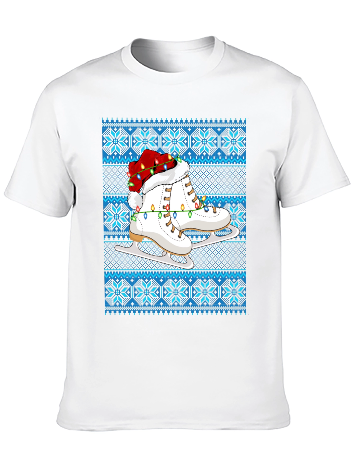 Festive Ice Skate Christmas T-Shirt