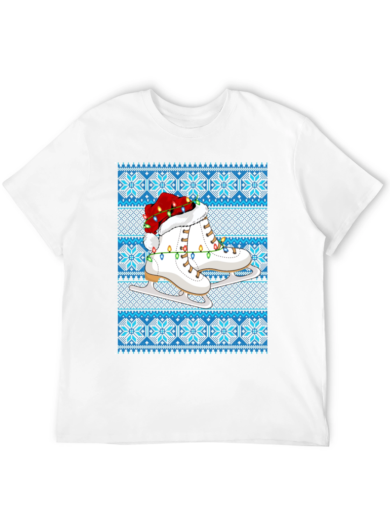 Festive Ice Skate Christmas T-Shirt