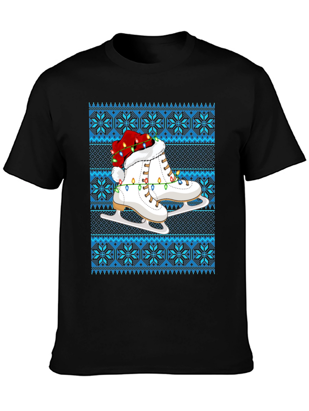 Festive Ice Skate Christmas T-Shirt