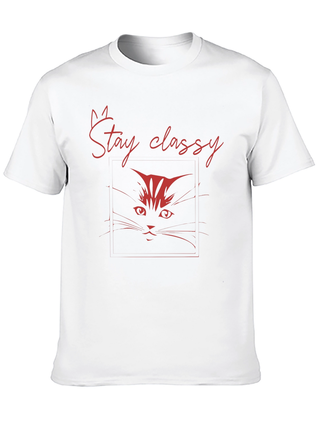 Stay Classy Cat Black T-Shirt