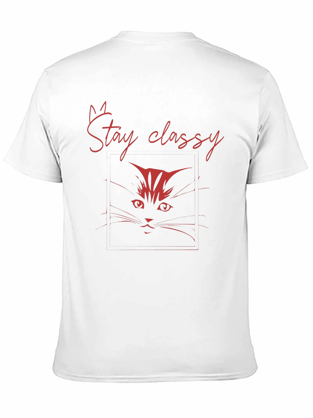 Stay Classy Cat Black T-Shirt