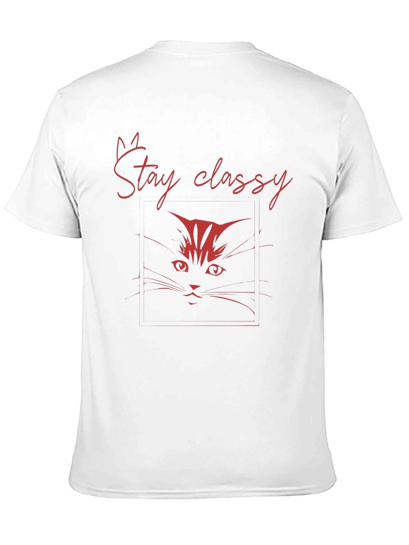 Stay Classy Cat Black T-Shirt
